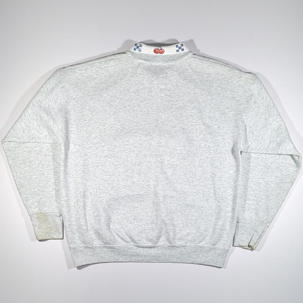 Vintage 90s Sz Large Friendship Recipe Collared Long Sleeve Sweatshirt - Picture 2 of 12
